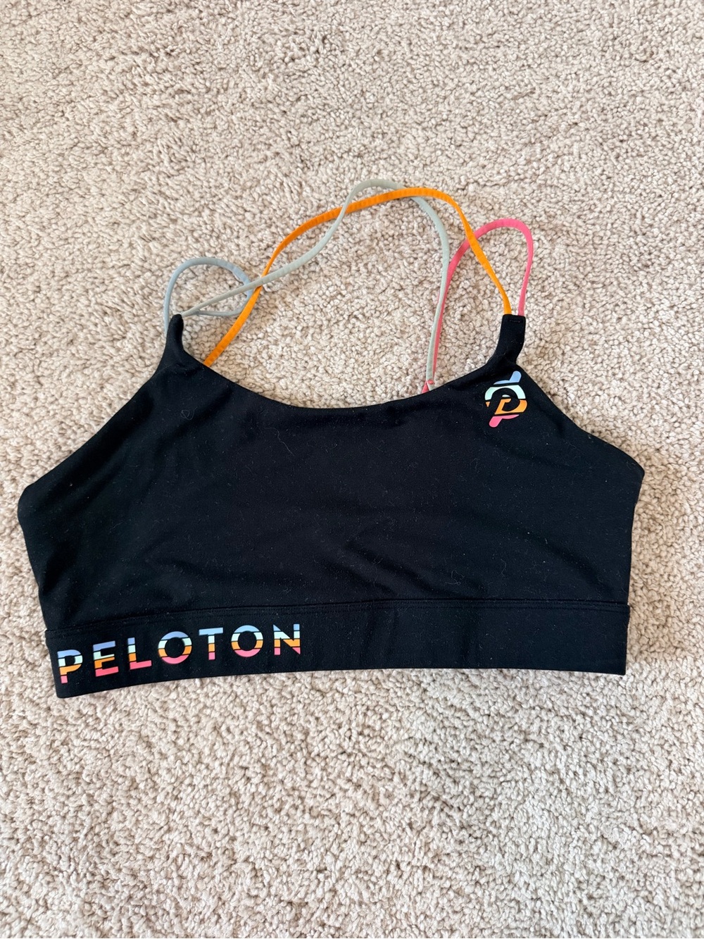 Peloton Black Ladies Sports Bra